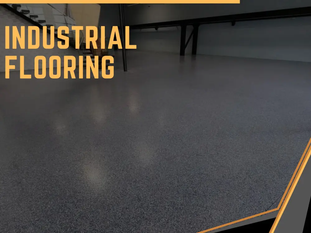 High-build epoxy warehouse floor near Newhall in Santa Clarita