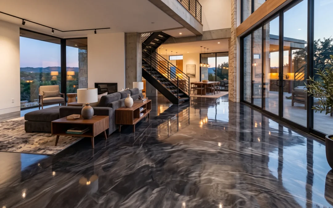 Metallic Epoxy Flooring Ideas for Homes