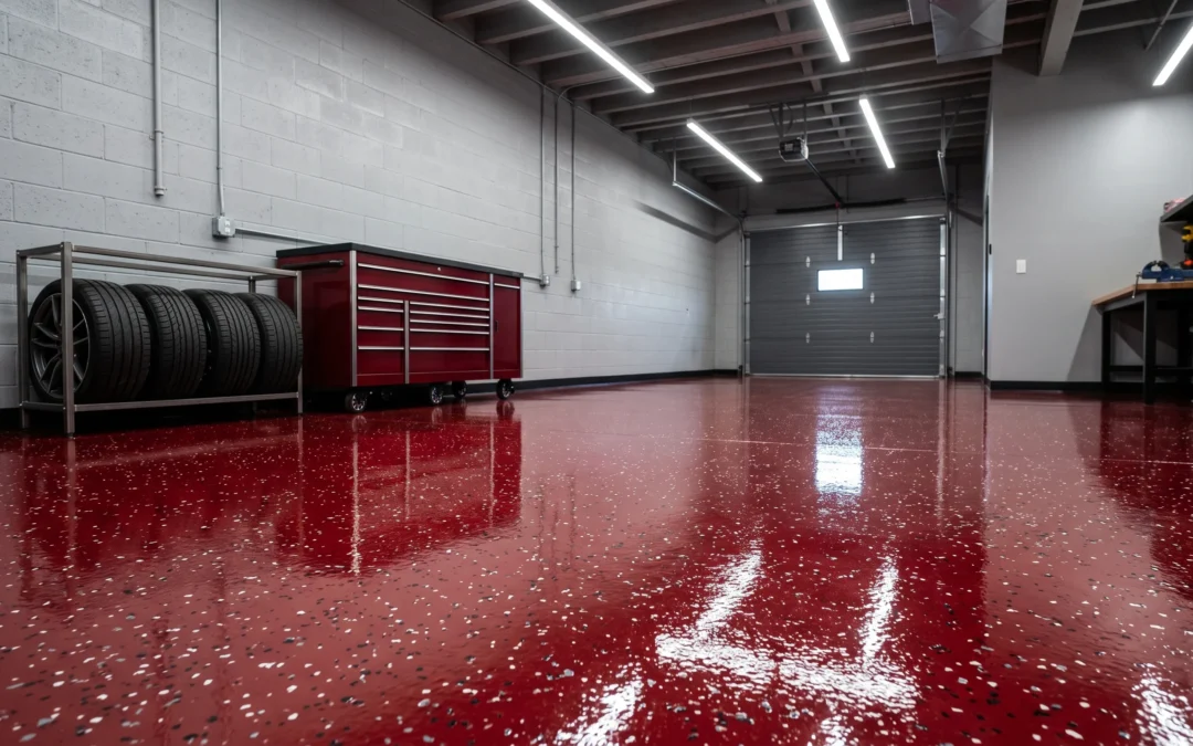 Red Garage Floor Epoxy Ideas
